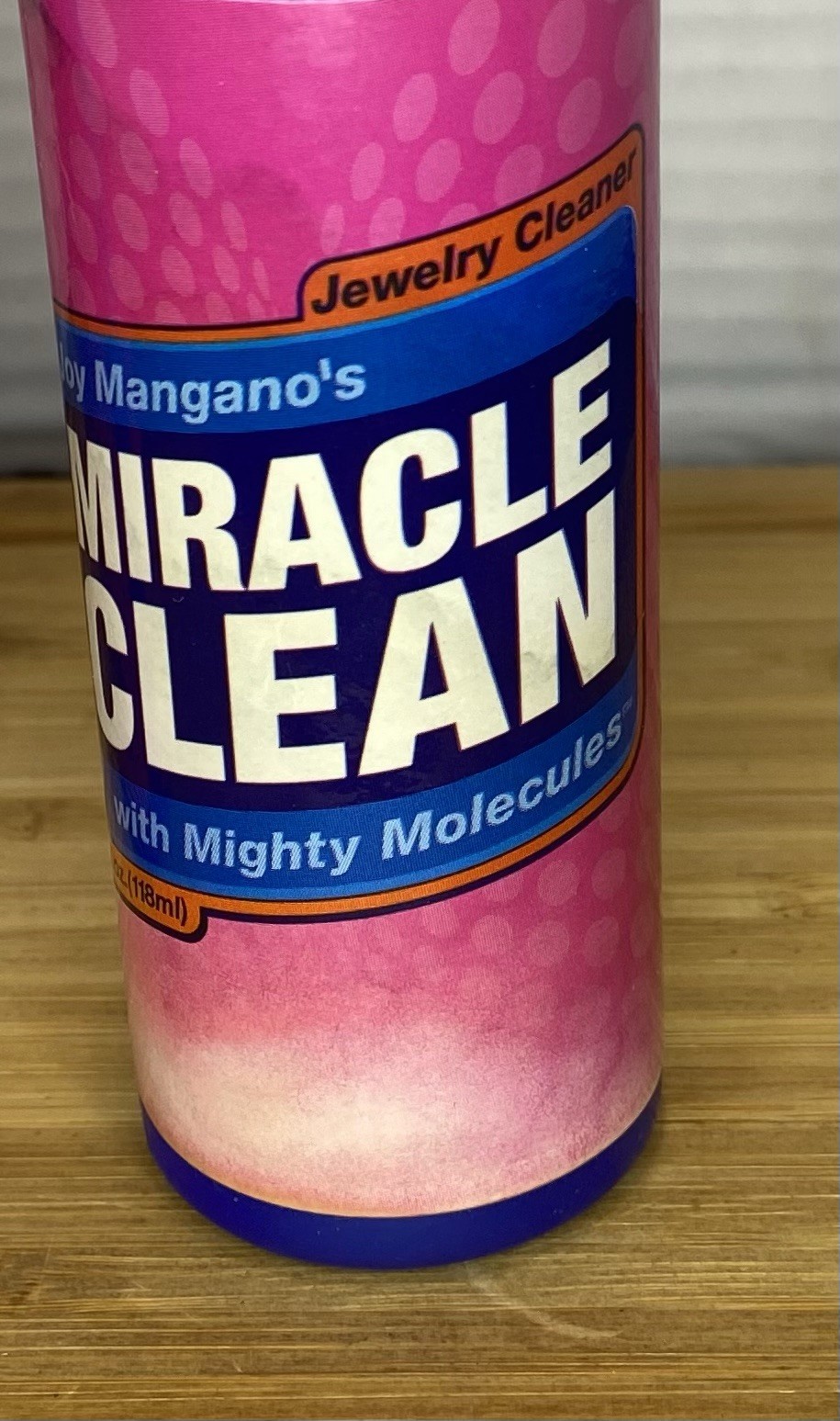 Joy Mangano’s Miracle Clean Mighty Molecules Jewelry Cleaner Bottles 4 oz & 8 oz