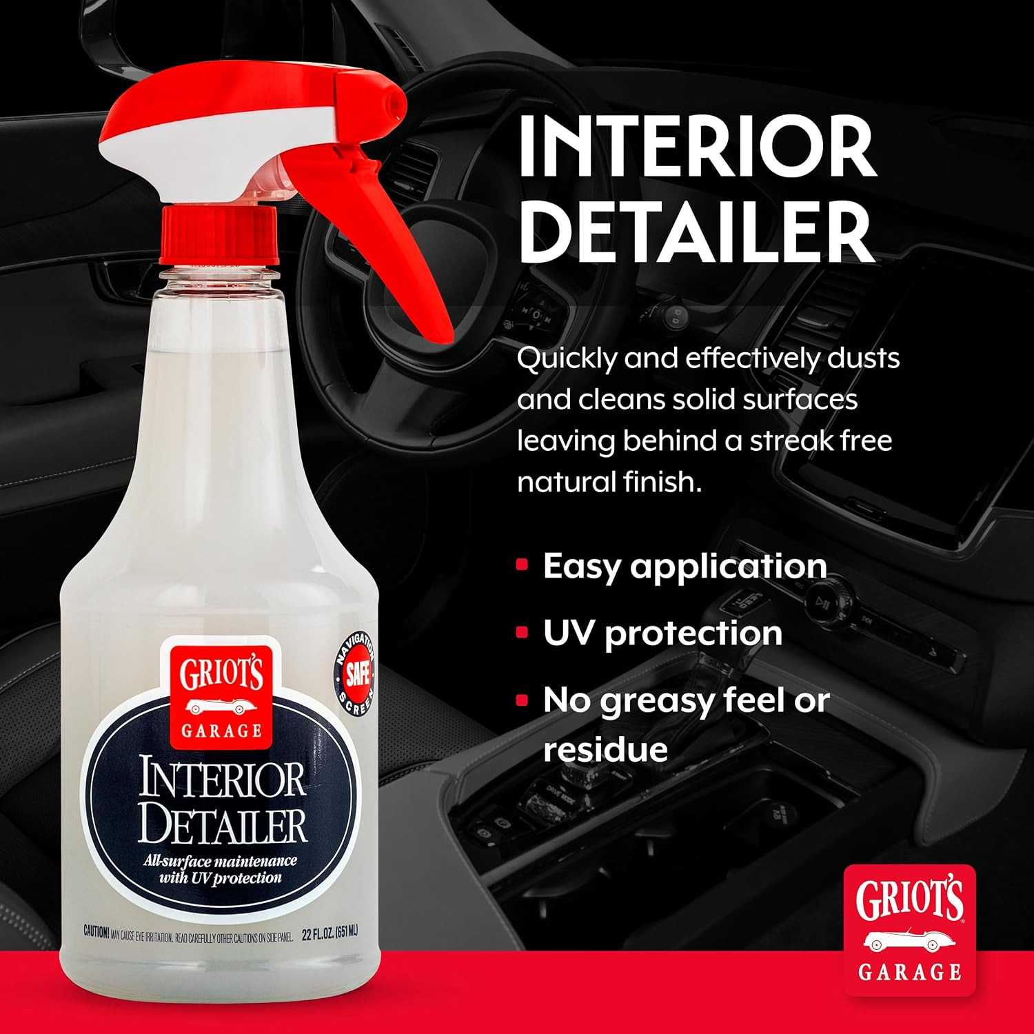 Interior Detailer, Light-Duty Car Cleaner for All Surfaces, Including Vinyl, …