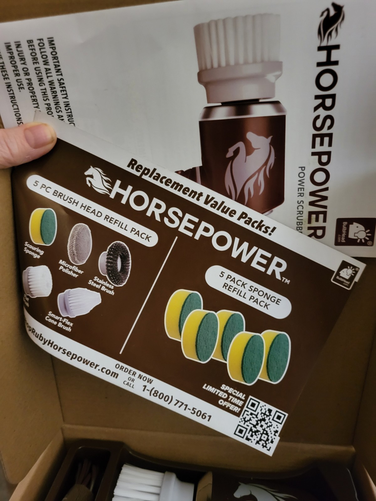 Horsepower Waterproof Power Scrubber