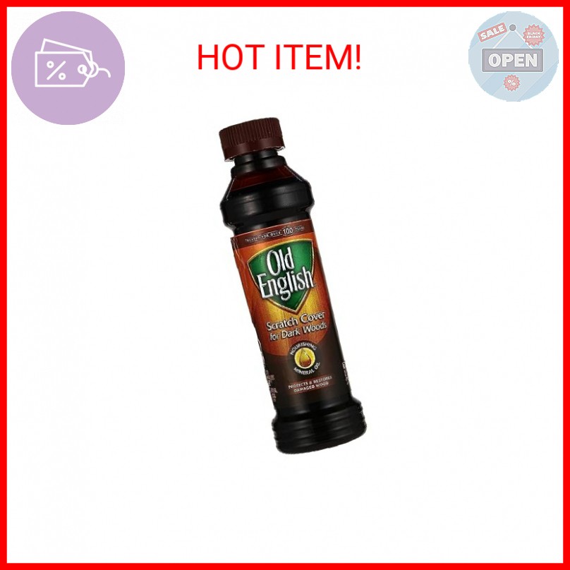 Old English 75144 Scratch Cover For Dark Woods, 8oz Bottle, Wood Polish