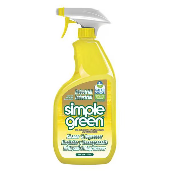 Simple Green Industrial Cleaner And Degreaser, 24 Oz Trigger Spray Bottle, Liqui