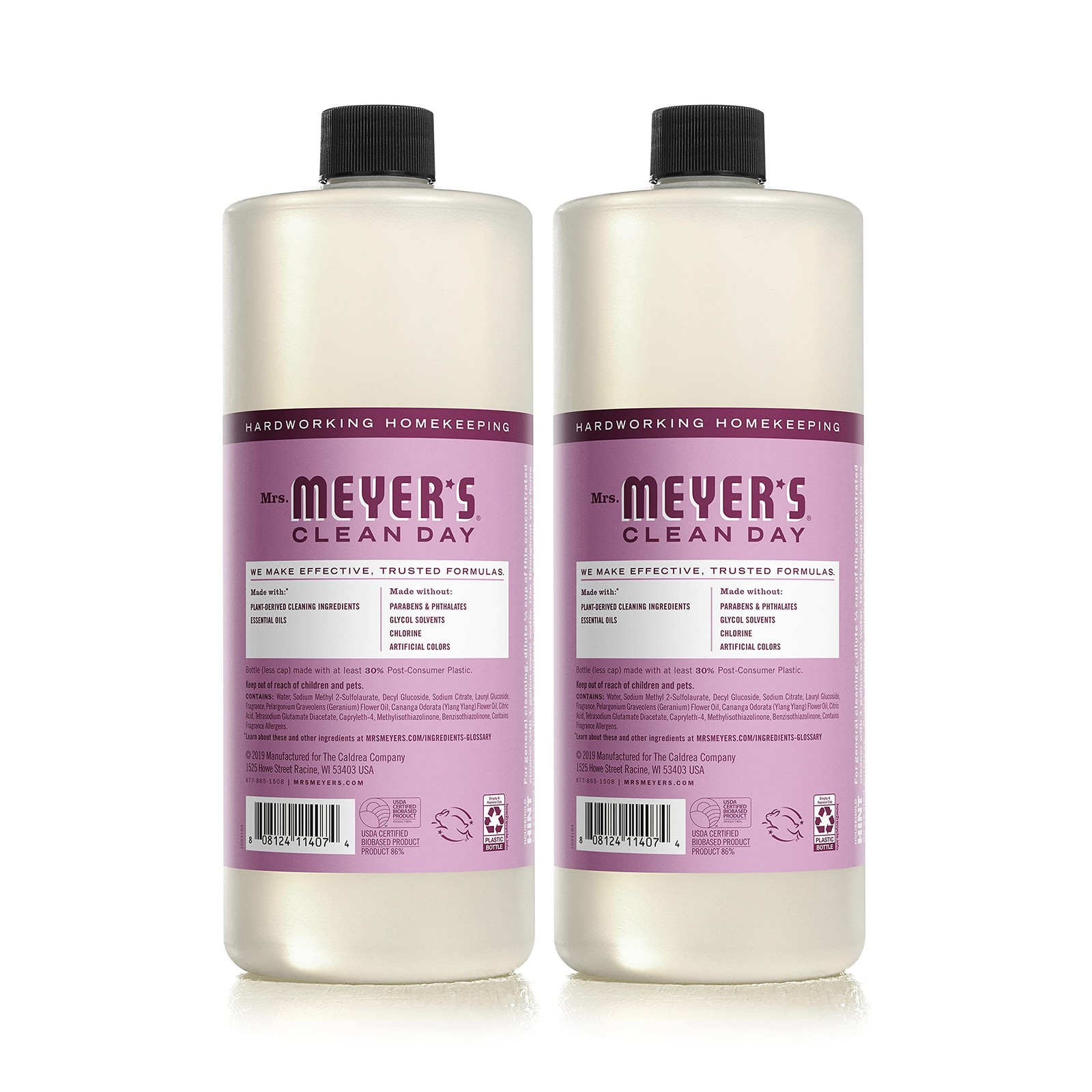 Mrs. Meyer’s Peony Multi-Surface Cleaner Concentrate 32 fl oz – 2 Pack