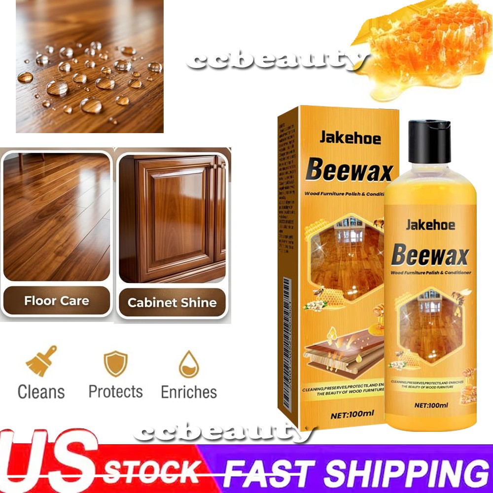 Beeswax Wood Furniture Polish Conditioner All‑in‑One Cleaner Restorer 1PC