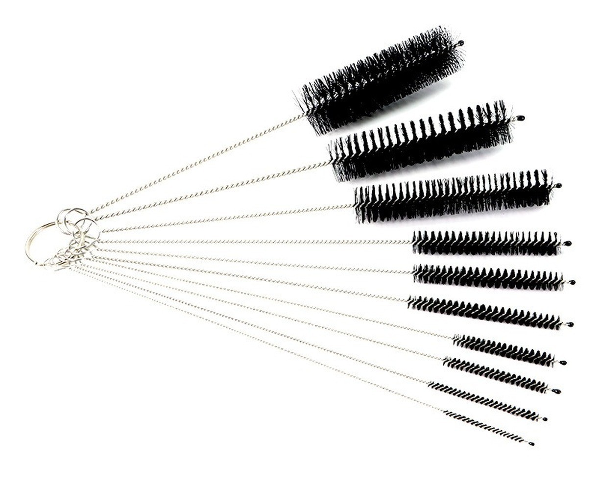 10Pcs Set Nylon Straw Brush Cleaner Bottle Tube Pipe Small Long Cleaning US
