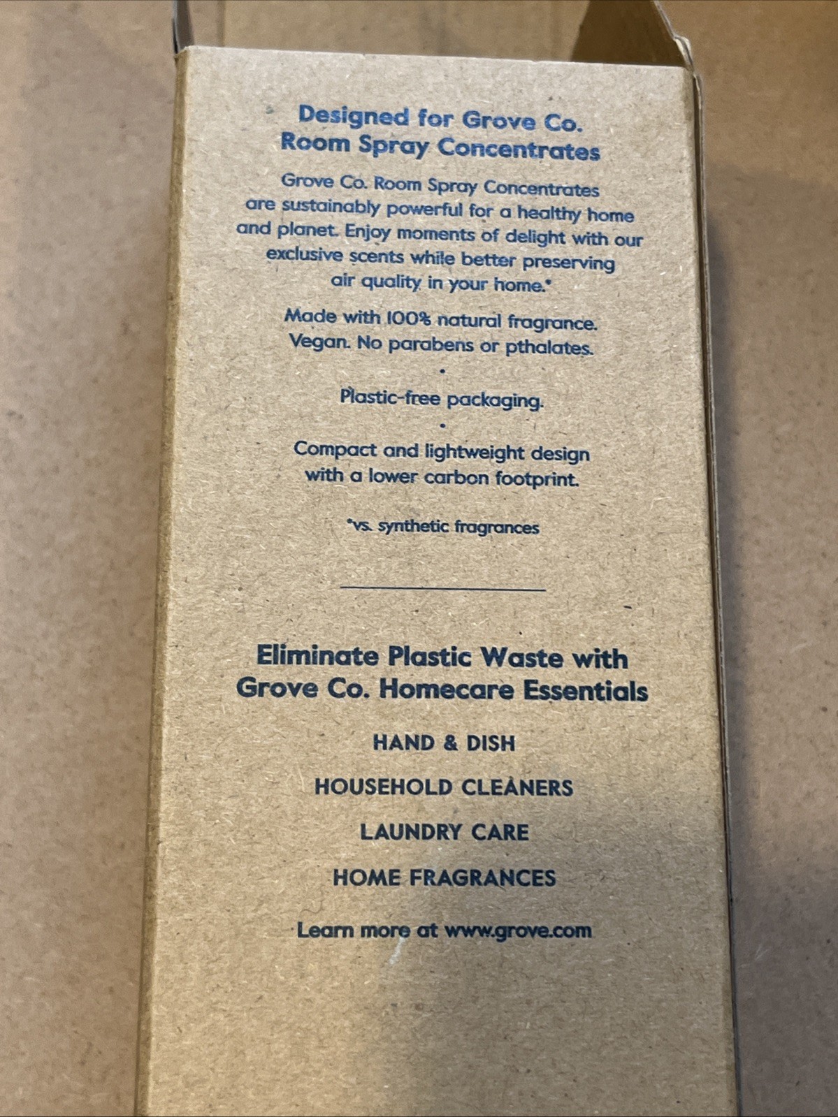 Grove co Reusable Room Spray Glass Bottle 8 Ounce New In Box