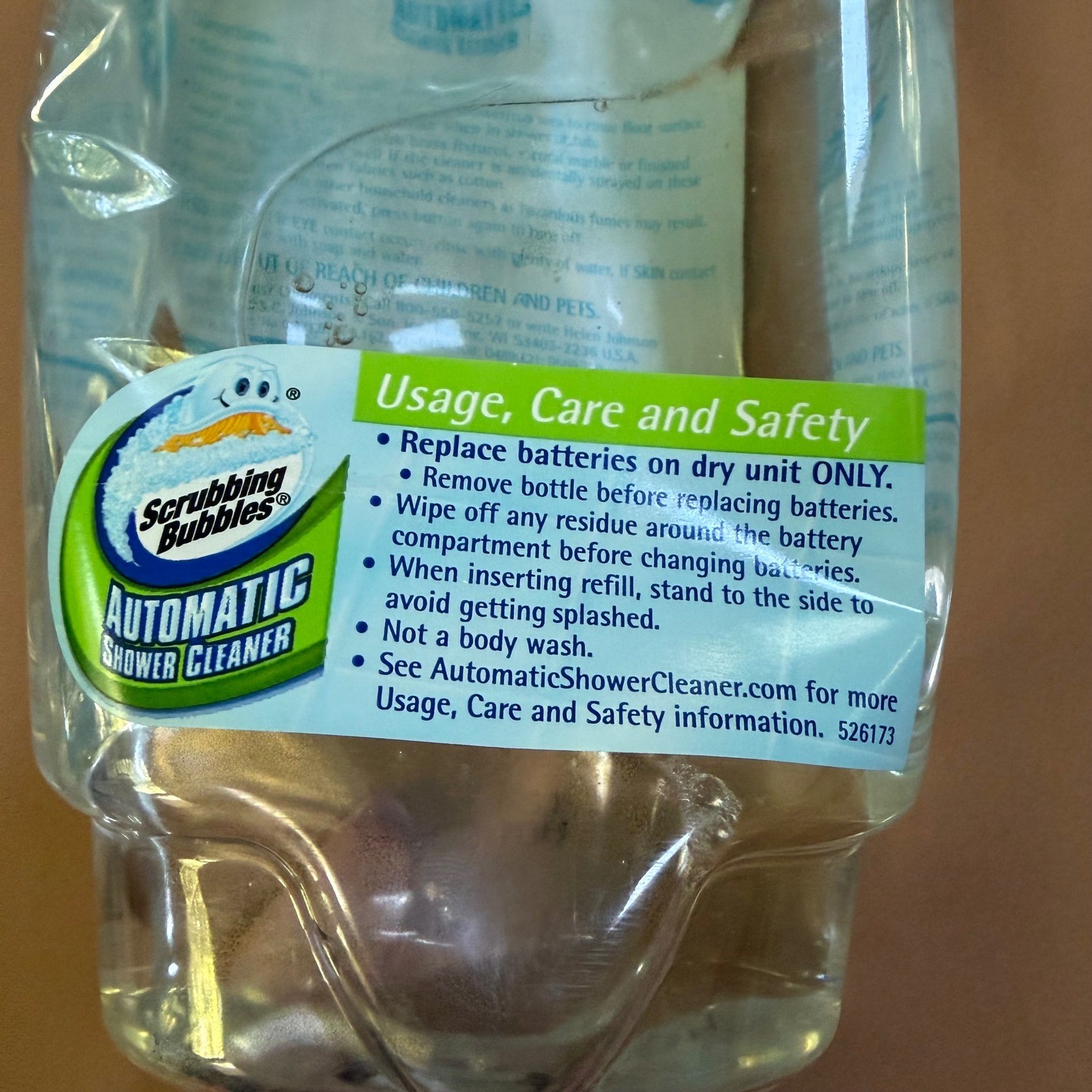 Scrubbing Bubbles Automatic Shower Cleaner Original Scent Refill 34oz 1L 233381