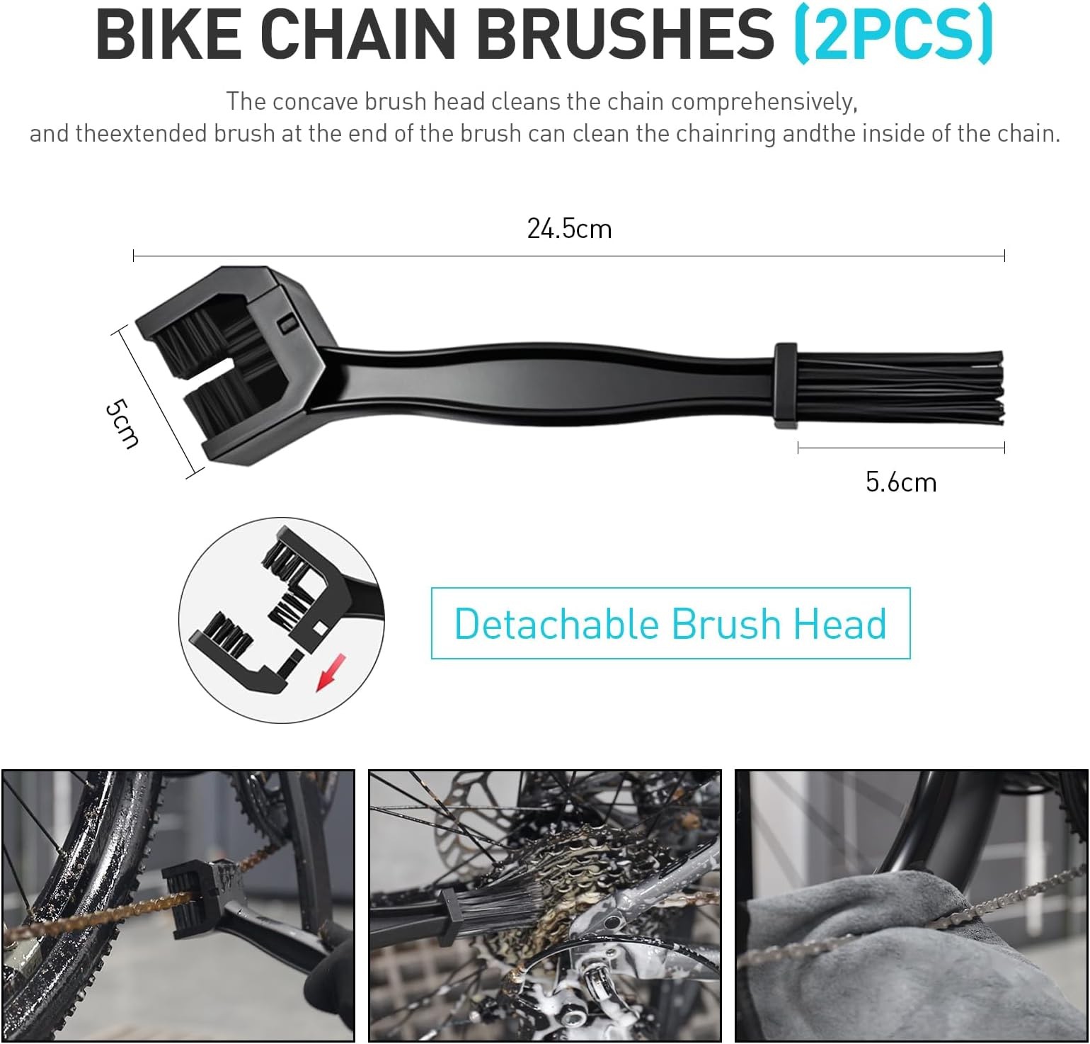 Bike Cleaner Set, 500ML – Fast-Action, Bike chain cleaner 120ml Chain Lube Br…