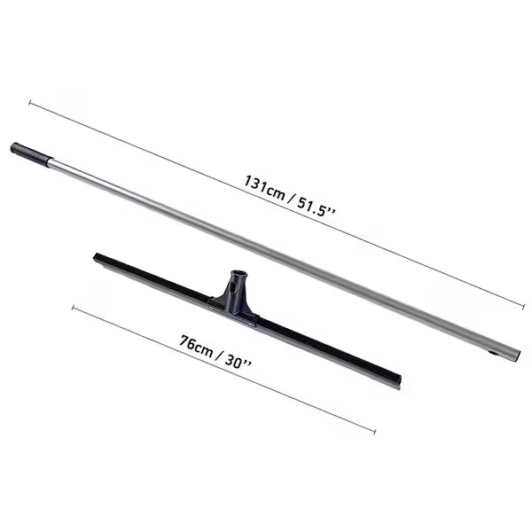 30″ Straight Silicone Blade Floor Squeegee Industrial Garage Driveway Cleaning