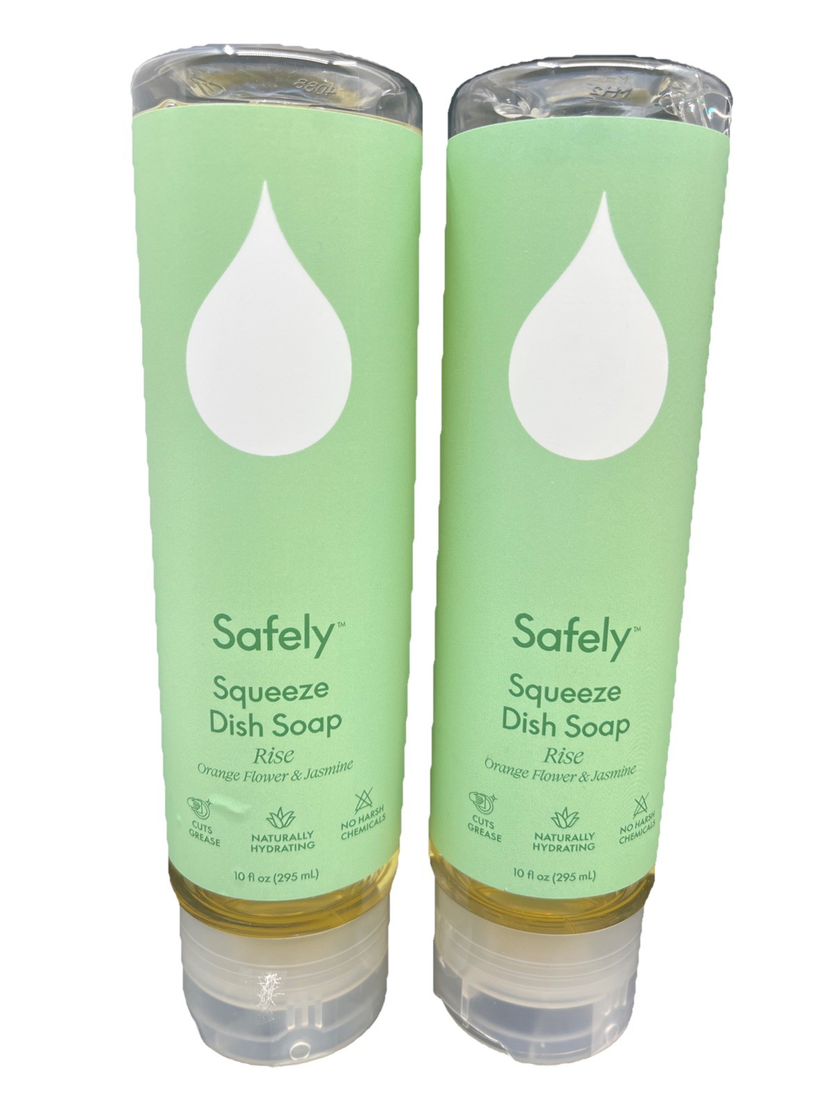 Safely Joy Dish Soap 2 Pack Plant Based Dishwashing Liquid Grapefruit Orange Ros