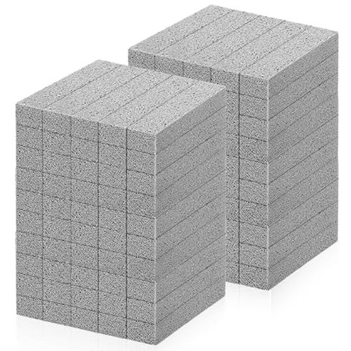 100 Pcs Pumice Cleaning Sticks – Hard Water Stain Remover for Toilets, Grills, S