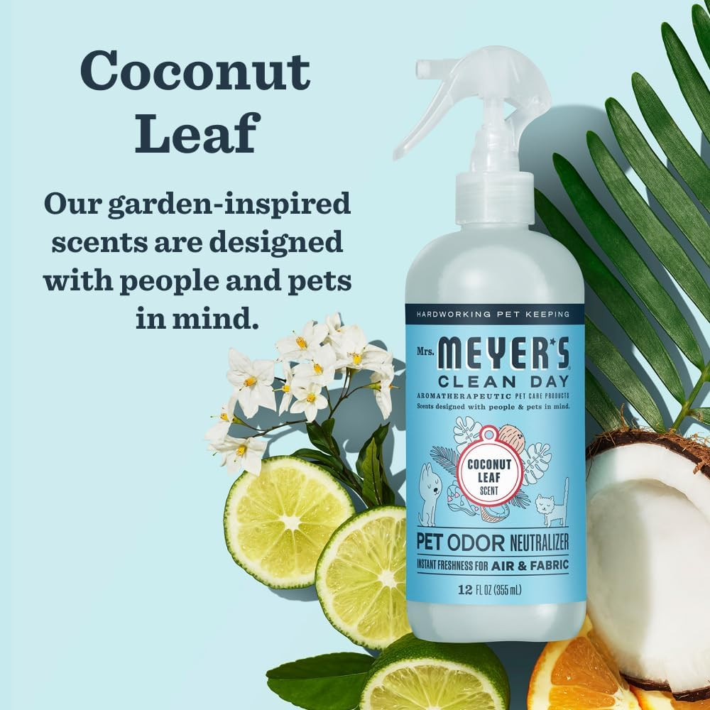 CLEAN DAY Pet Odor Neutralizer, Coconut Leaf Scent, 12Oz