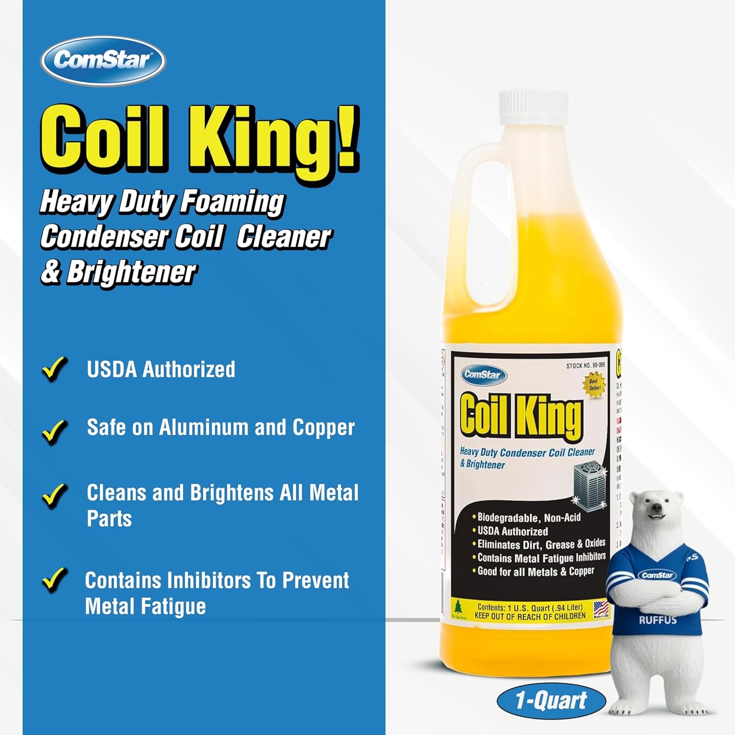 ComStar Coil King 1 Qt Foaming Coil Cleaner & Condenser Brightener