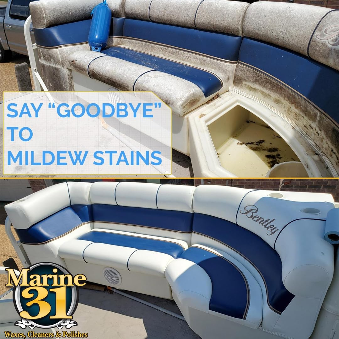 Mildew Stain Remover Cleaner Mold Gel Coat Vinyl Fiberglass Boat Patio 16oz