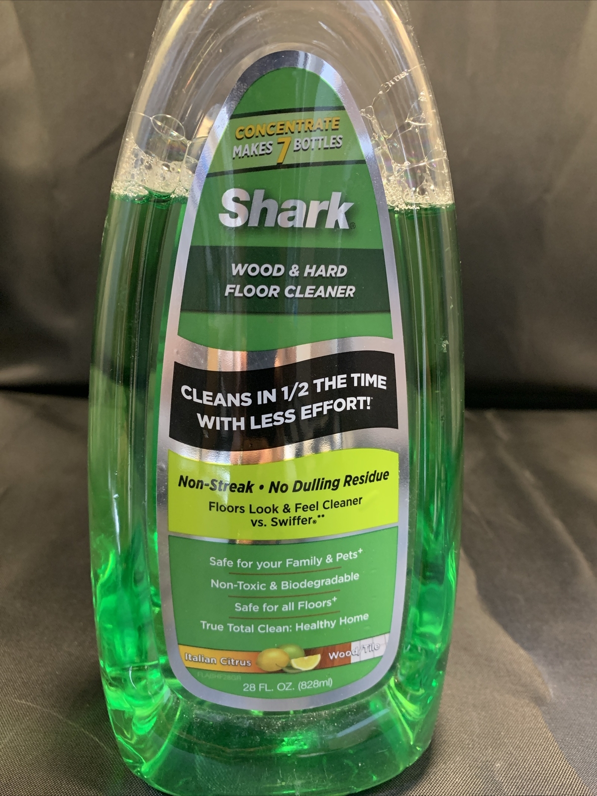 Shark Wood & Hard Floor Cleaner Italian Citrus Concentrate 28 oz Sonic 80% Full