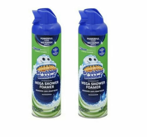 Scrubbing Bubbles MEGA SHOWER Foamer 20oz Wide Spray Widest Spray Rainshower x2