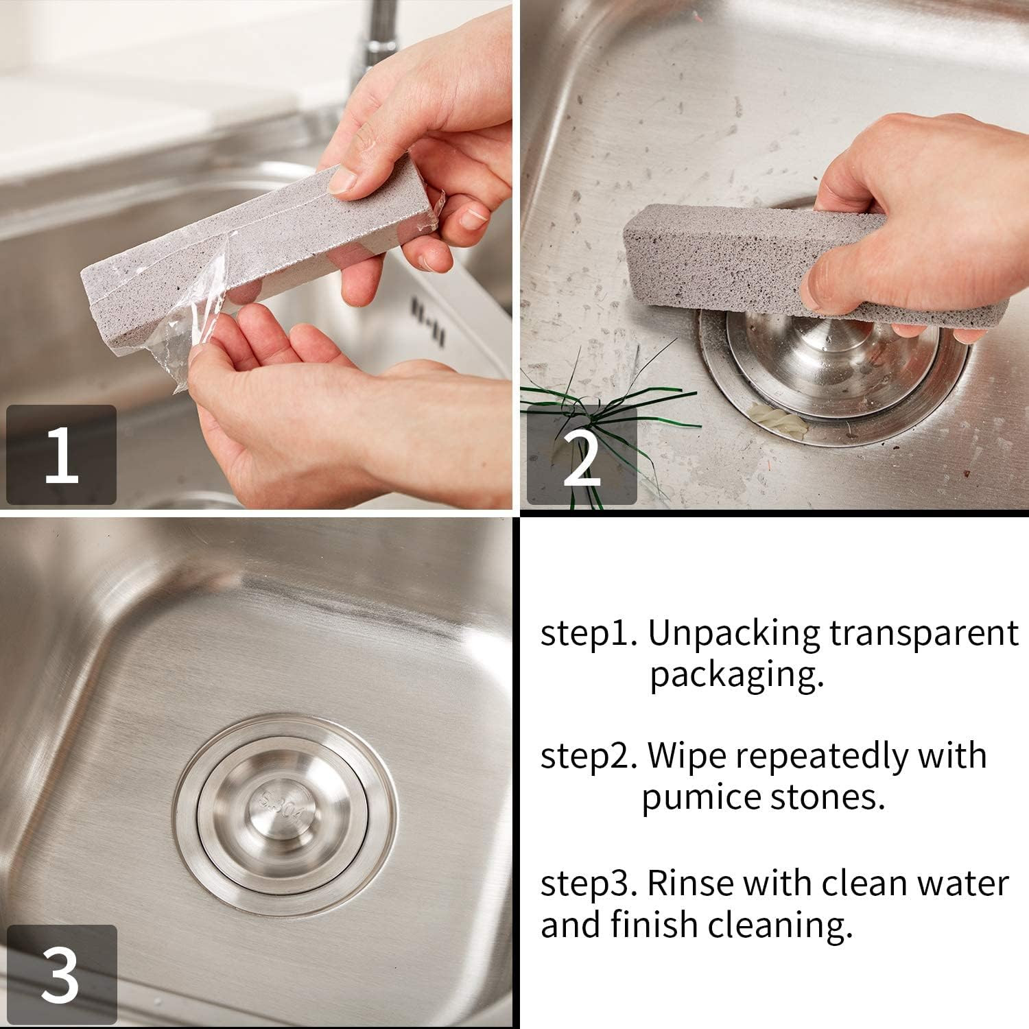 60 Pcs Pumice Stone for Cleaning, Pumice Stone Toilet Bowl Cleaner, Scouring Pum