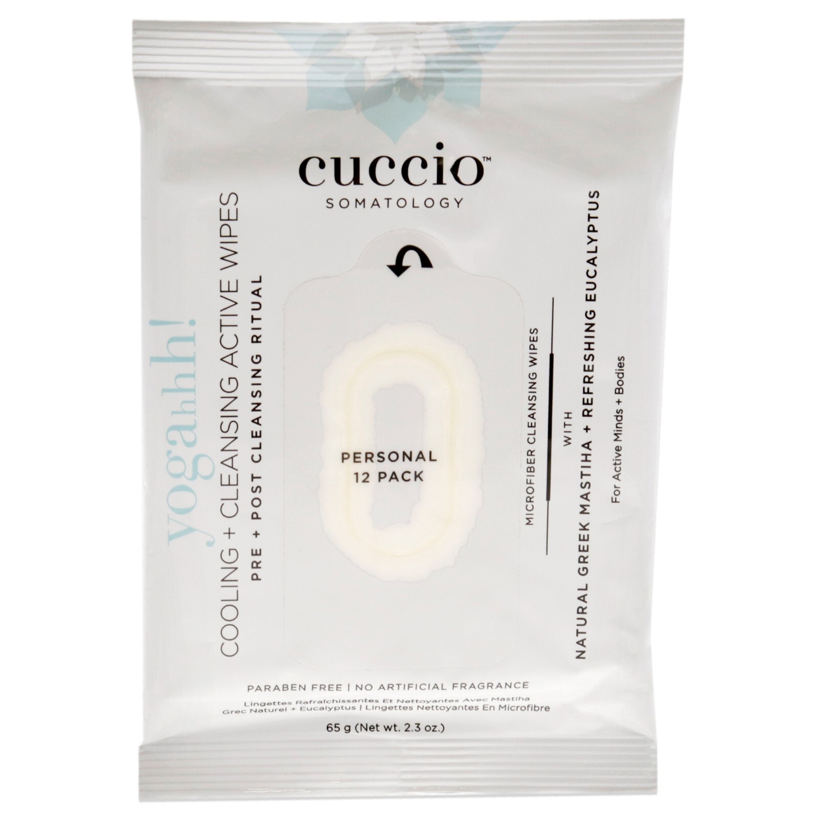Somatology Yogahh Cooling Plus Cleansing Wipes by Cuccio Somatology – 12 Count