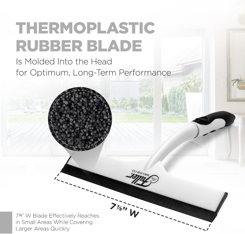 Easy Grip Handheld Squeegee Shower Walls Doors Tub Surfaces Windows Mirrors &