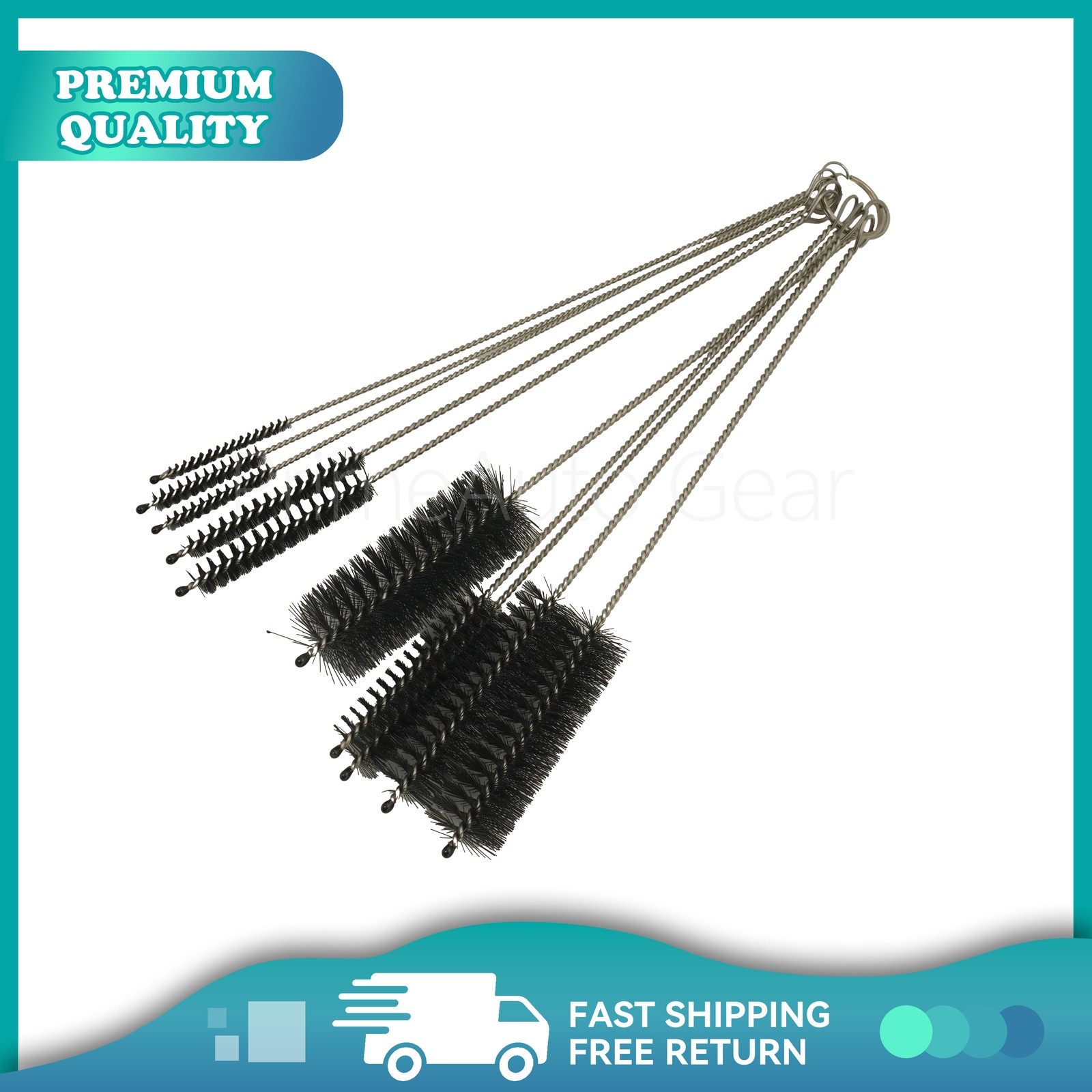 10PCS Set Nylon Small Long Cleaning Straw Brush Cleaner Bottle Tube Pipe