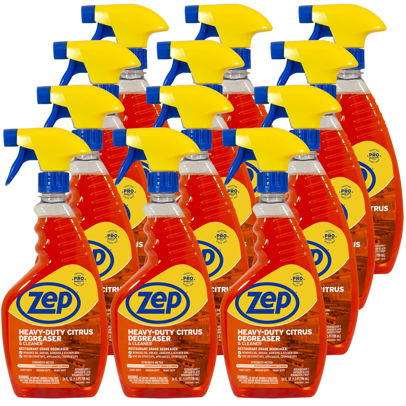 Zep Heavy-Duty Citrus Degreaser and Cleaner – 24 oz (Case of 12) ZUCIT24 –