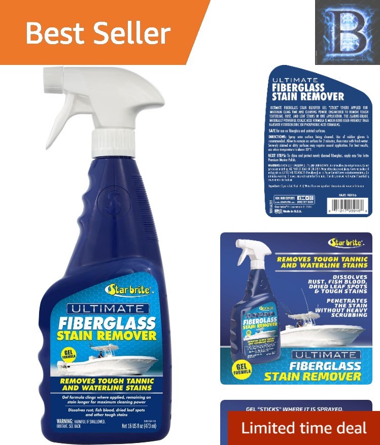 Easy-to-Use Gel Spray – Ultimate Stain Remover for Fiberglass & Painted Surfaces