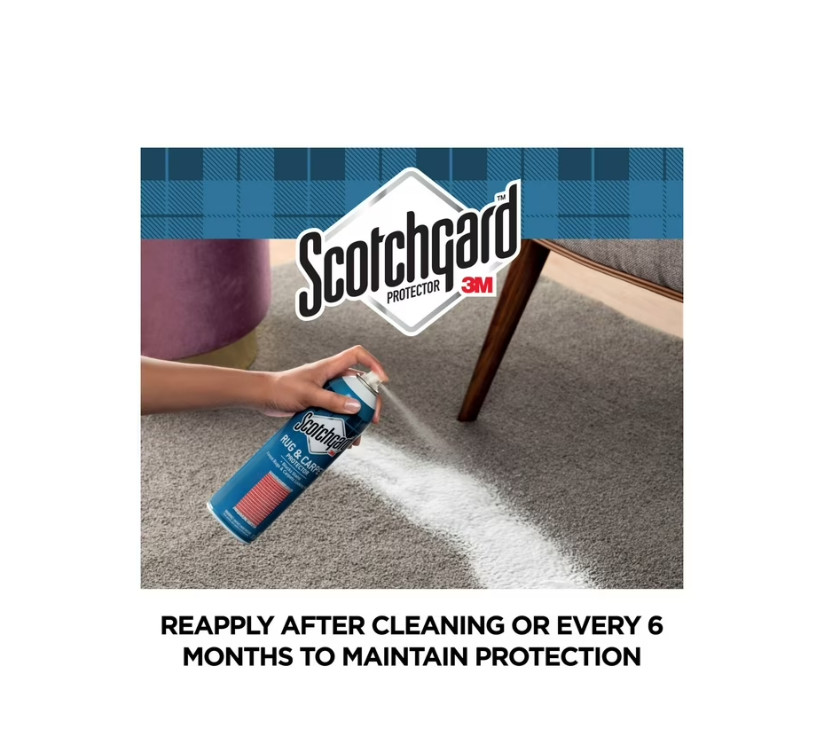 2 PACK Scotchgard Rug & Carpet Protector, Carpet & Rug Protector Blocks Stains
