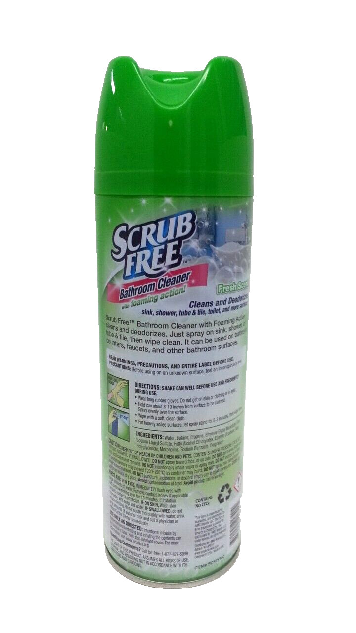 ( LOT 3 ) Scrub Free BATHROOM CLEANER w/ Foaming Action 12 oz Each
