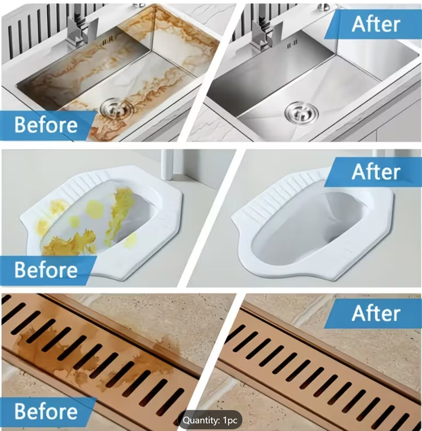 HOSUE Odorless Drain Clog Remover | Safe for Pipes | Dissolves Hair Grease Waste