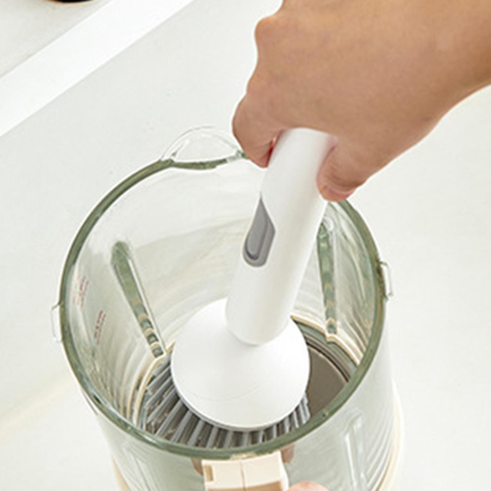 Rotating Dish Cleaning Brush Liquid Filling Brush Utensils Pot Cleaner Washing