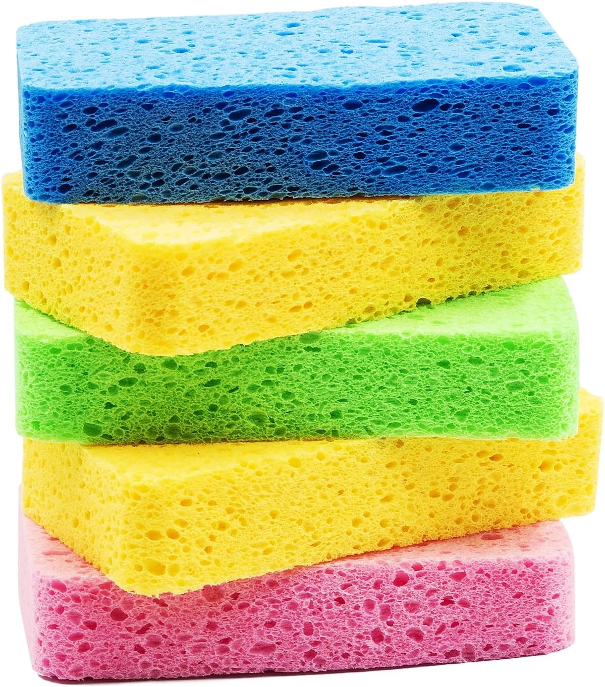 Large Cellulose Sponges, Kitchen Sponges for Dish, Thick Heavy Duty Scrub