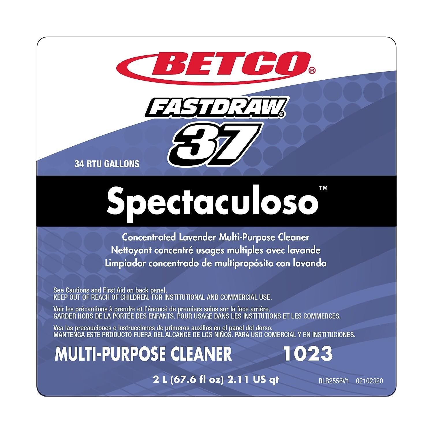 Betco 10234700 Spectaculoso Multipurpose Cleaner Lavender Scent 67.6 Oz
