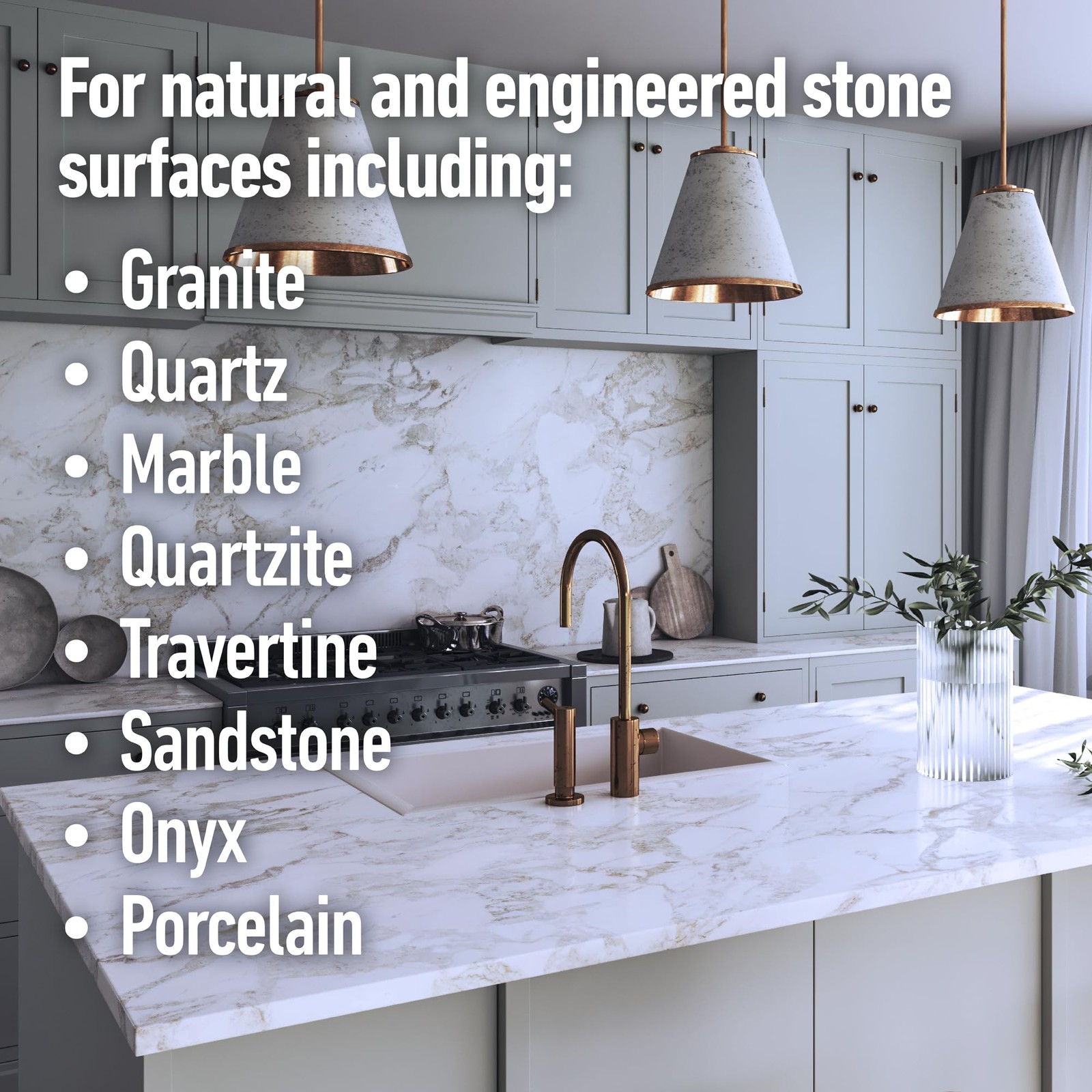 Daily Cleaner for Granite, Quartz, Marble, Quartzite, Countertops pH Neutral,…