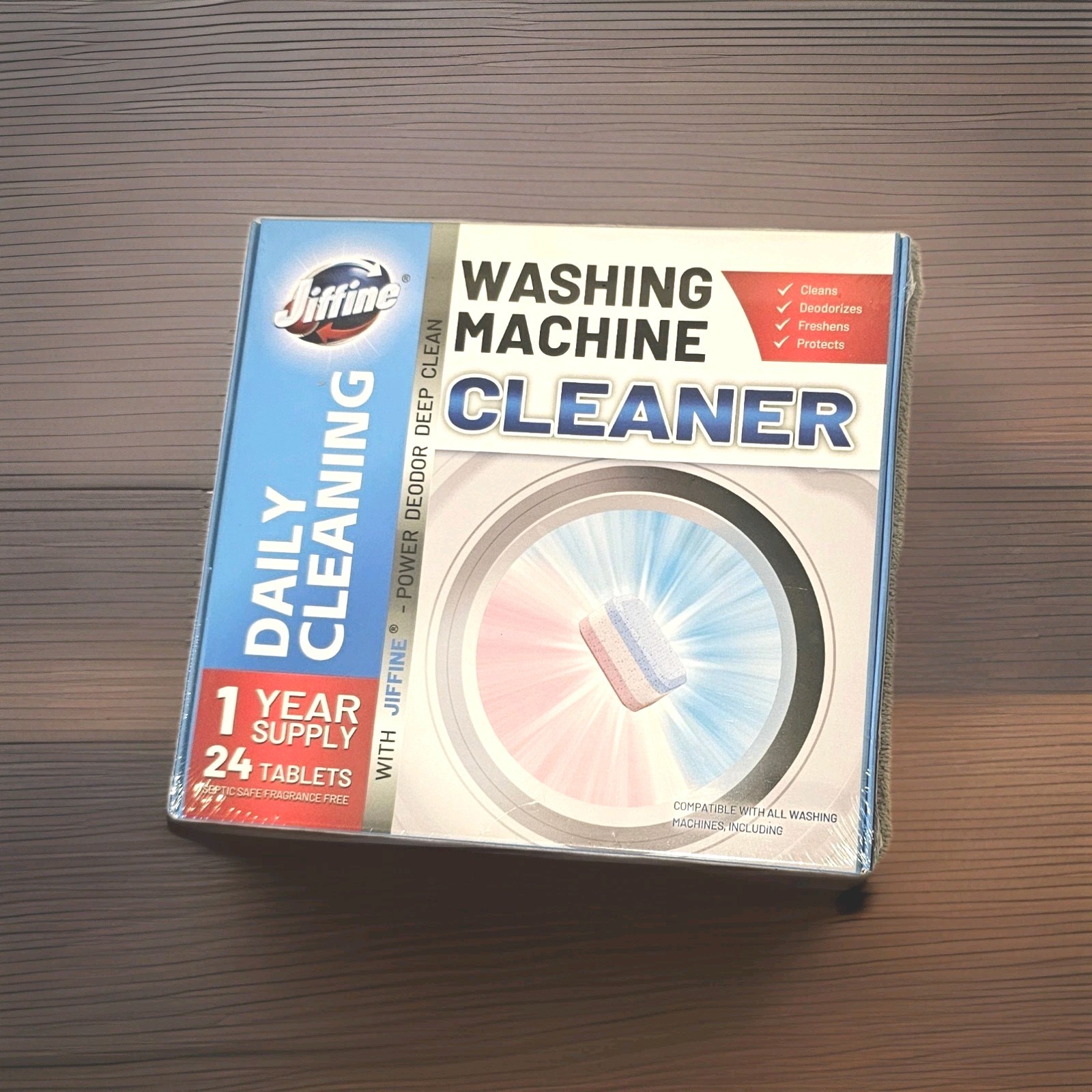 Jiffine Washing Machine Cleaner Tablets  designed to deep clean, deodorize