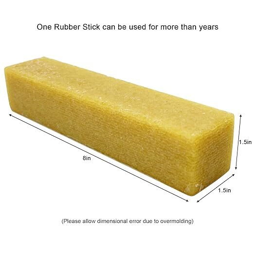 2PCS 8″x 1-1/2″ x 1-1/2″ Abrasive Cleaning Stick for Sanding Discs,Belts