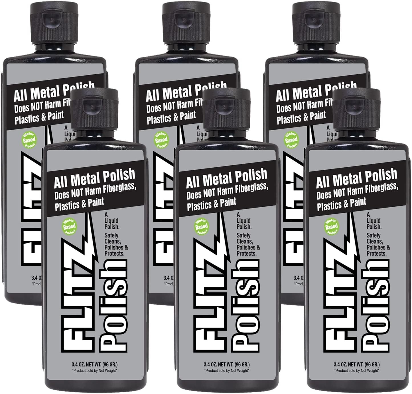 Multi Purpose Metal Polish Liquid – 3.4oz Bottle of USA-Made Tarnish Remover –