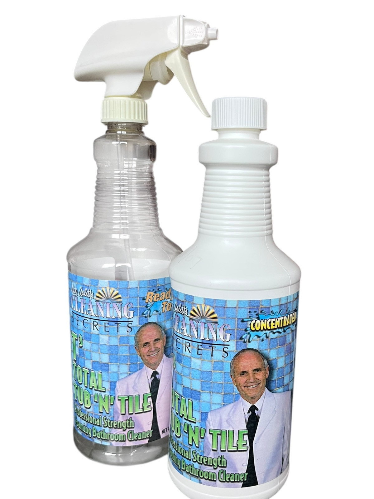 Don Aslett’s Cleaning Secrets Total Tub n’ Tile Bathroom Cleaner Concentrate T3