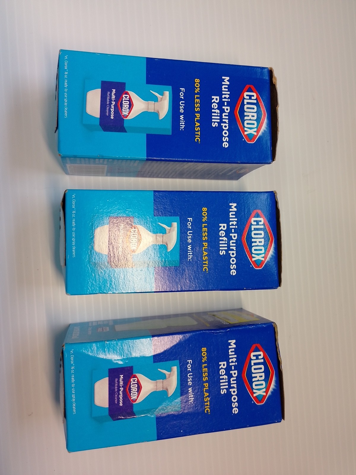 Lot Of 3 Clorox Multi-Purpose Cleaner Refills 2 pack Crisp Lemon New in Box