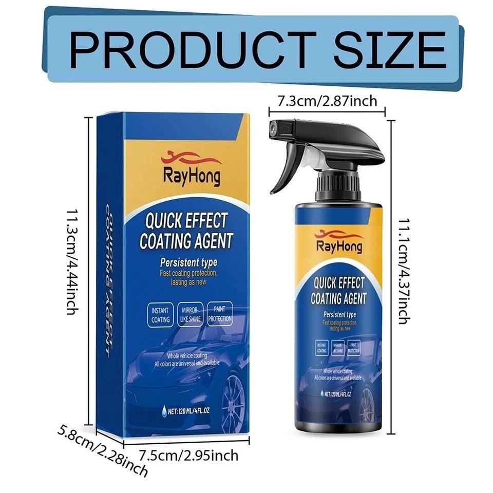 Car Coating Spray, Quick Effect, 2PCS 120ml – Fast Wax Application & Instant Shi