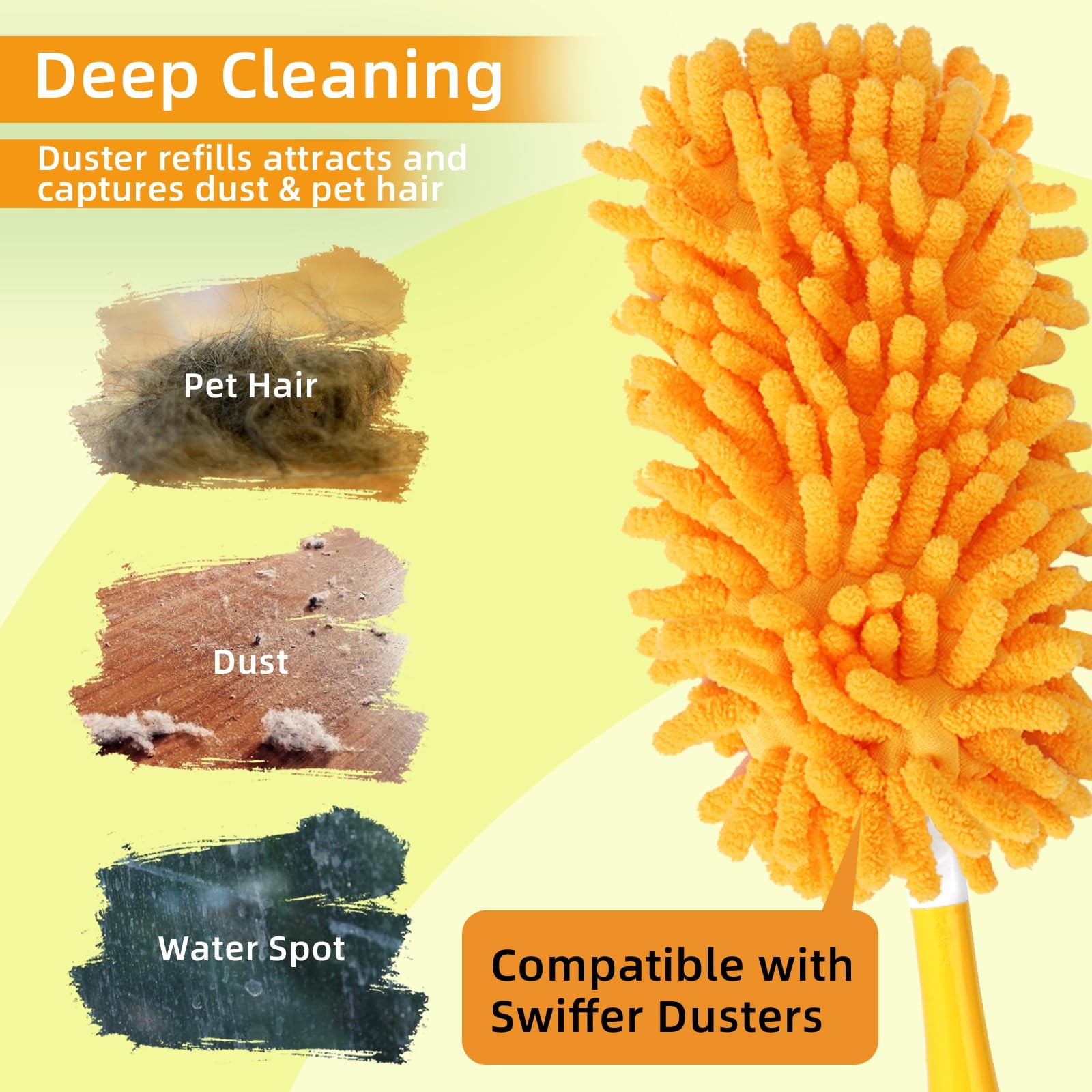 Reusable Duster Refill with Swiffer Duster Kit – Pet Heavy Duty Duster Refill…