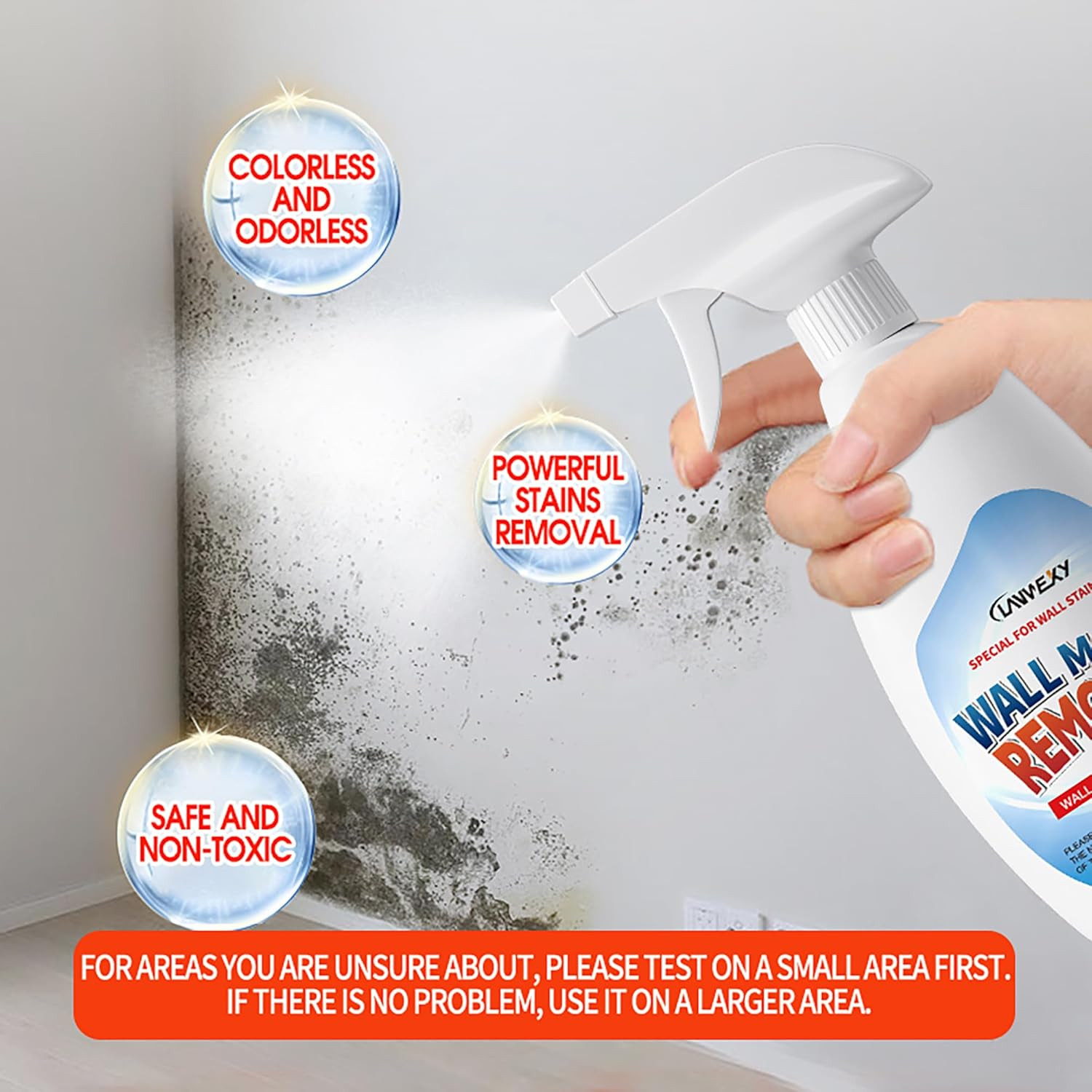 -Highly Effective Removal Spray,Wall Cleaner Spray-Bathroom Foam Cleaner for Sho