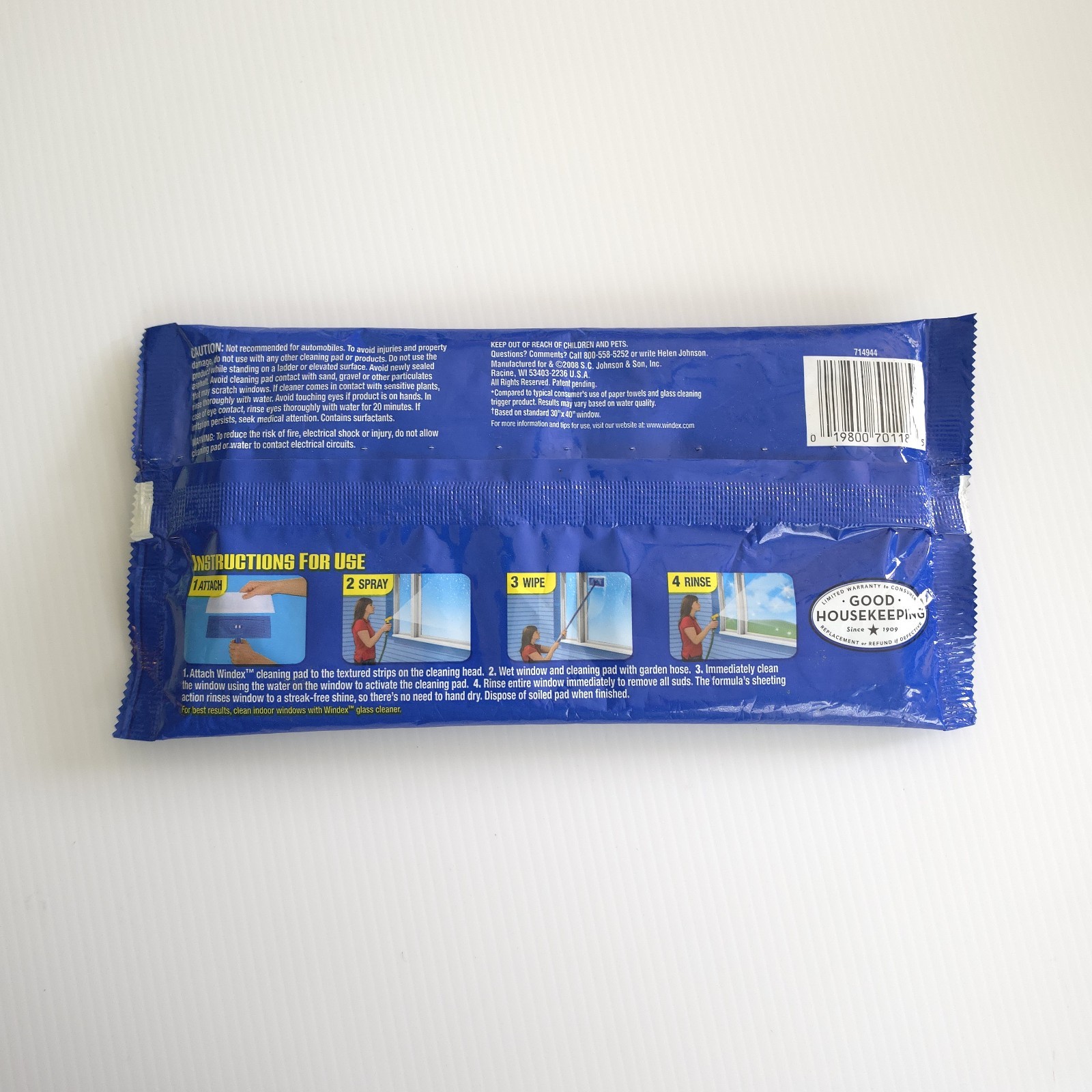 Windex Outdoor Refill Window Cleaning Pack (2 Pads) Discontinued New Sealed