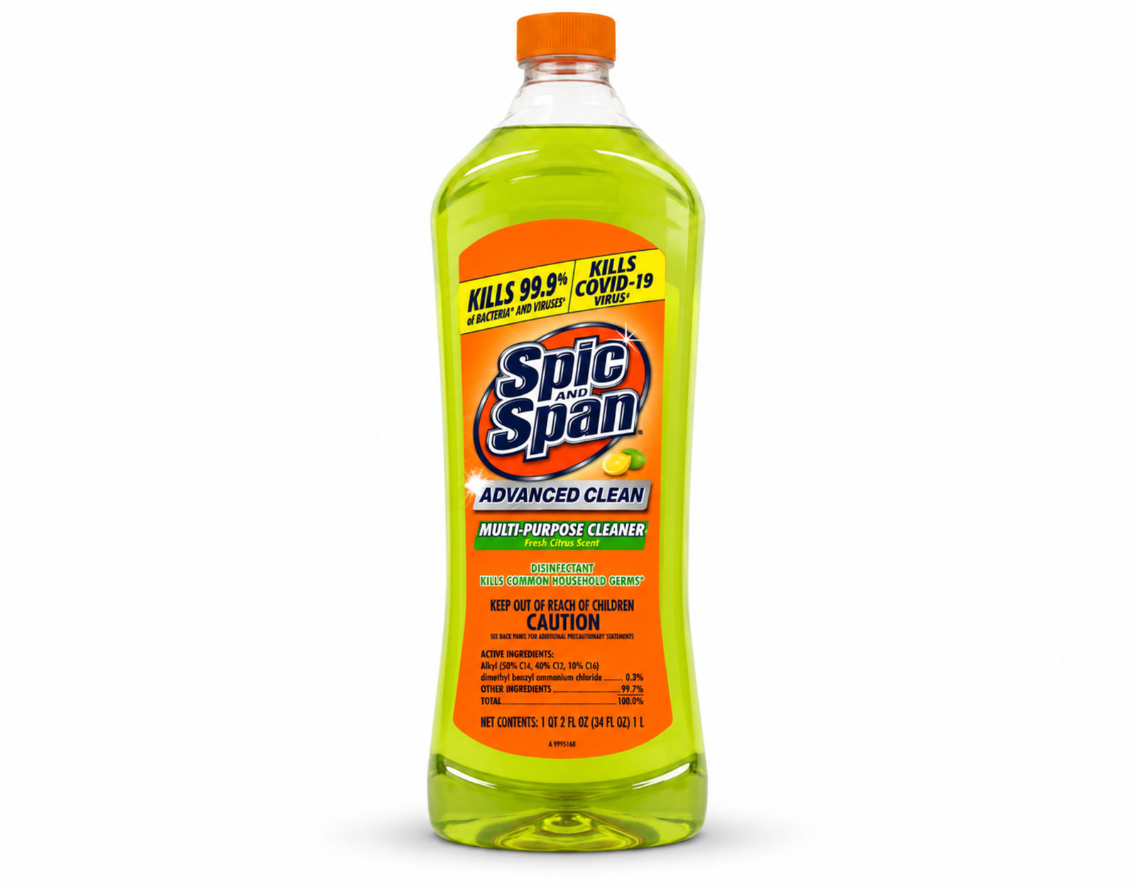 Spic and Span Citrus Multi-Surface Floor Cleaner 34 oz
