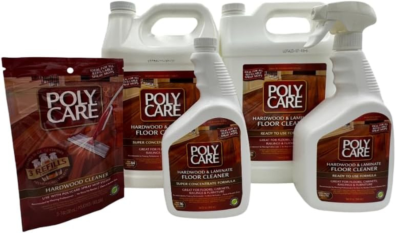 Hardwood Floor Cleaner Refill – 128 Fl Oz – Fresh- Refill for Spray Mops and Spr