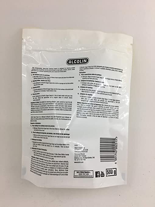 ALCOLIN Sugar SOAP 400 Grams is a Strong Non Flammable Detergent Cleaner