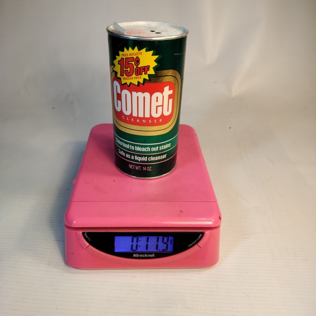 Comet Bleach Out Stains Vintage That Weight 14 Oz 1980’s