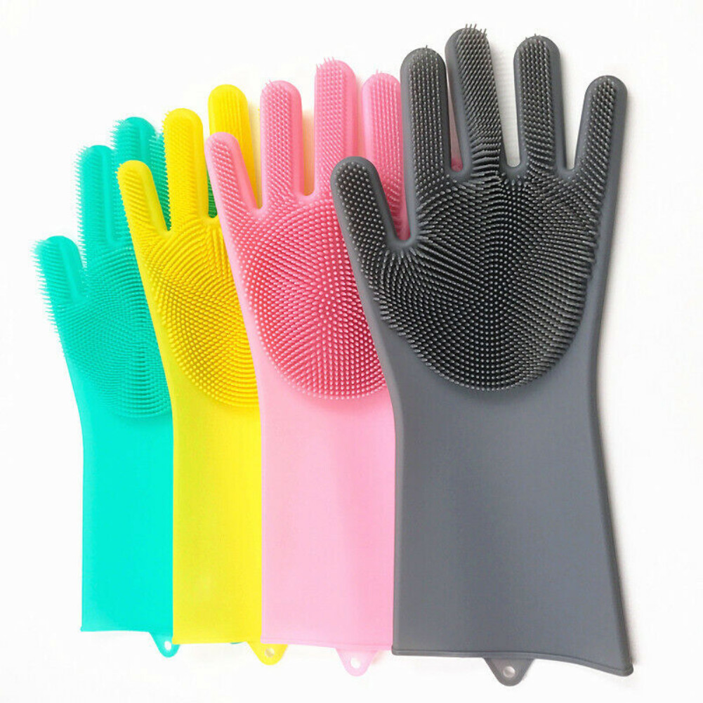Magic Silicone Reusable Rubber Gloves Heat Resistant Kitchen Tool for Household