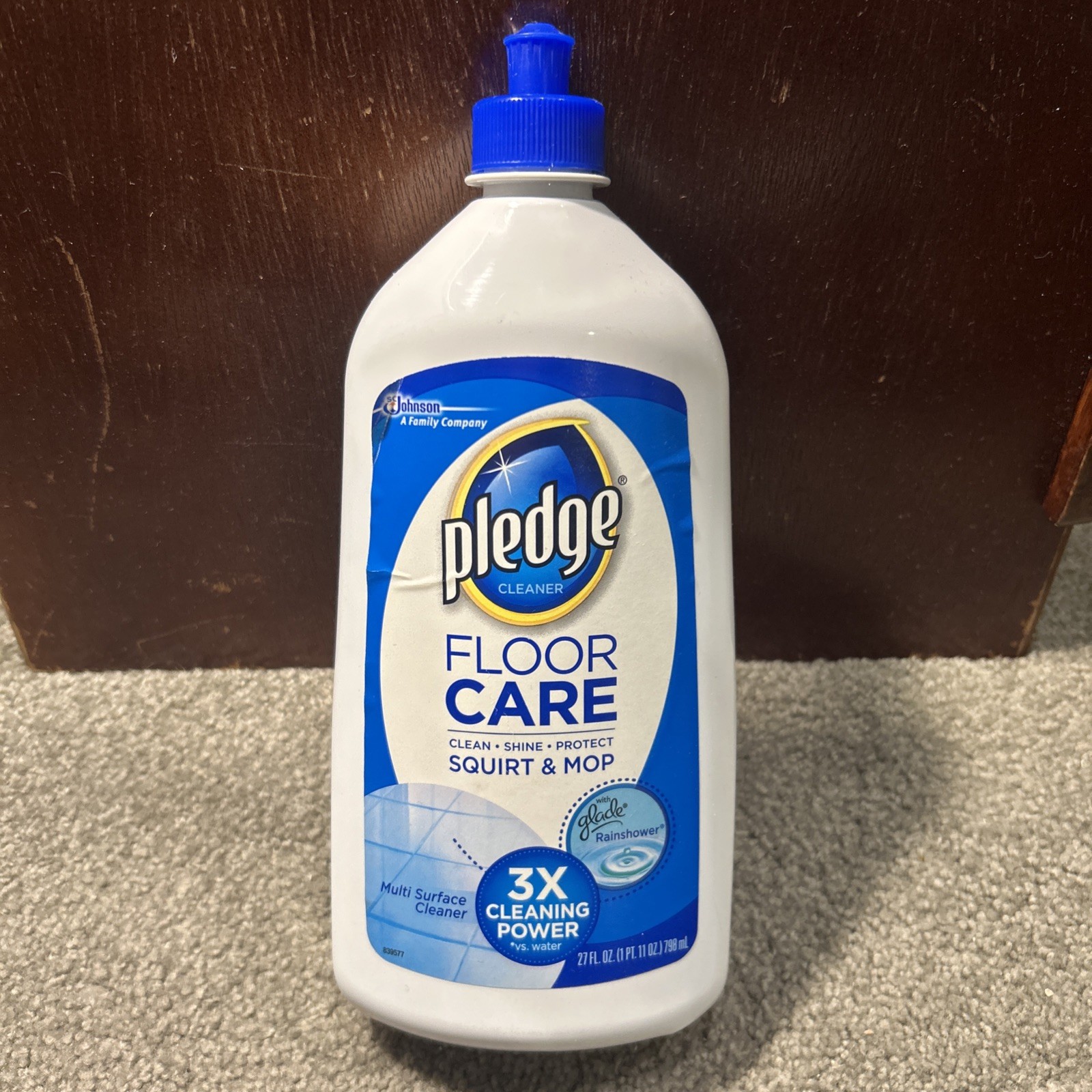 Pledge Floor Care Clean It Multi Surface Cleaner Rainshower Squirt & Mop 27oz