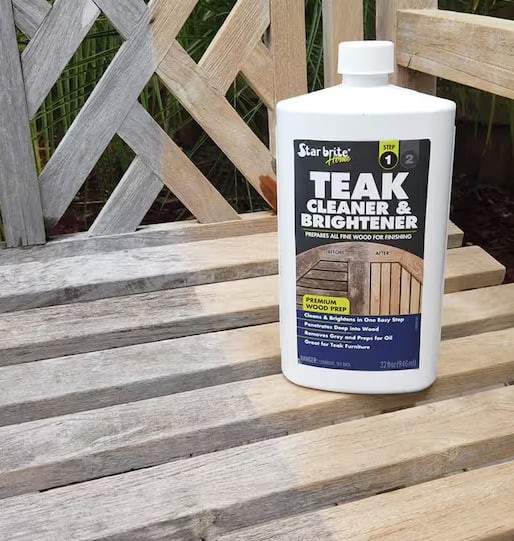Star brite 32 oz Teak Cleaner & Brightener Wood Cleaner for Outdoor Furniture