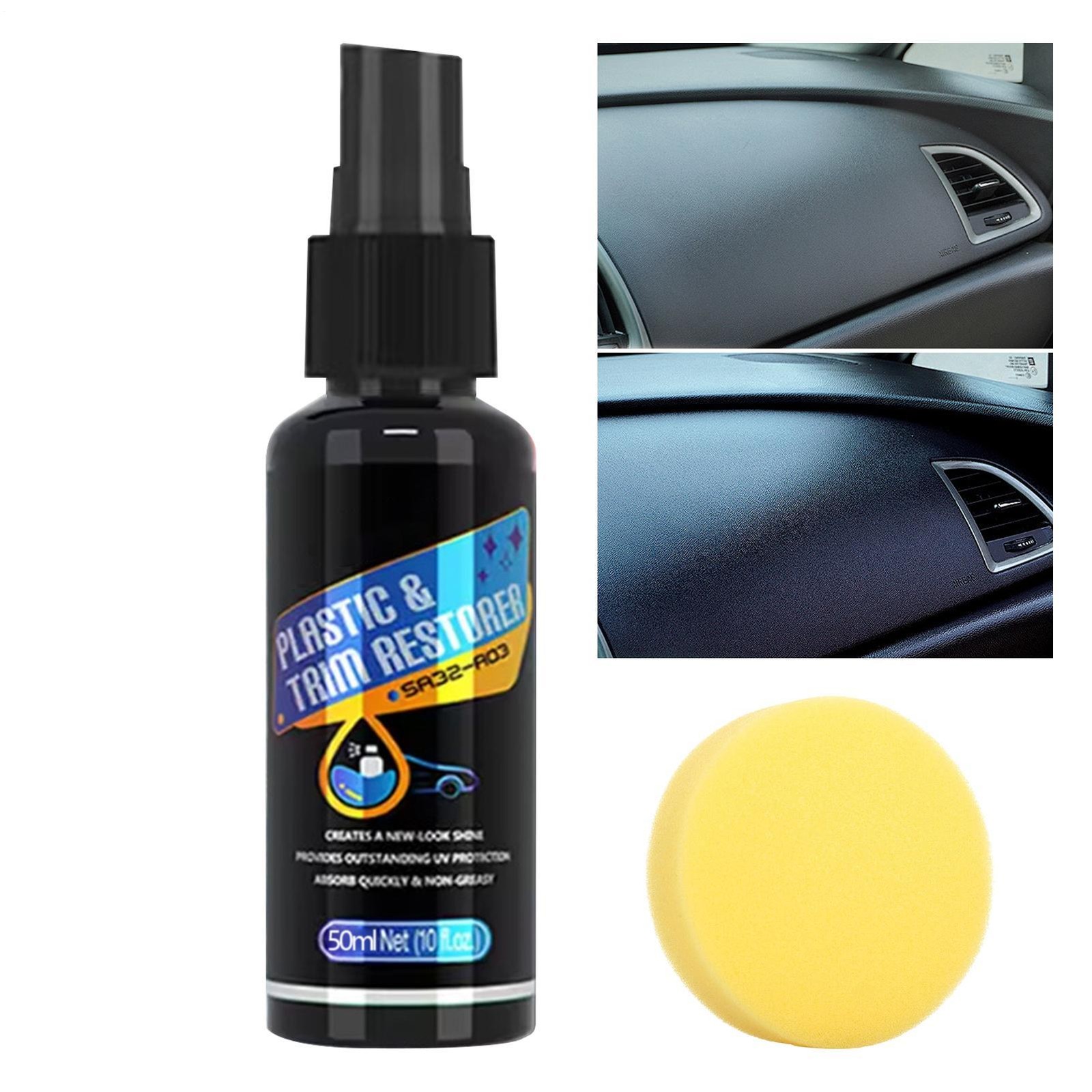 Car Trim Restorer | 50ml Long-Lasting Cleaning Spray