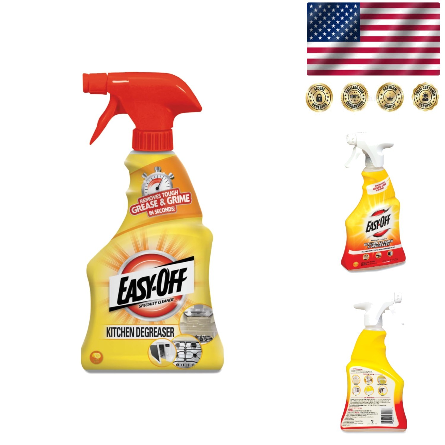 Specialty 16 Fl Oz Kitchen Degreaser Cleaner – Non-Toxic Lemon Formula